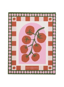 Тефтер от кадифе - Домат, Adopo